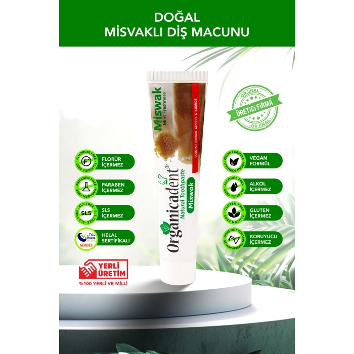 Organicadent Misvaklı Doğal Diş Macunu (75 ml)