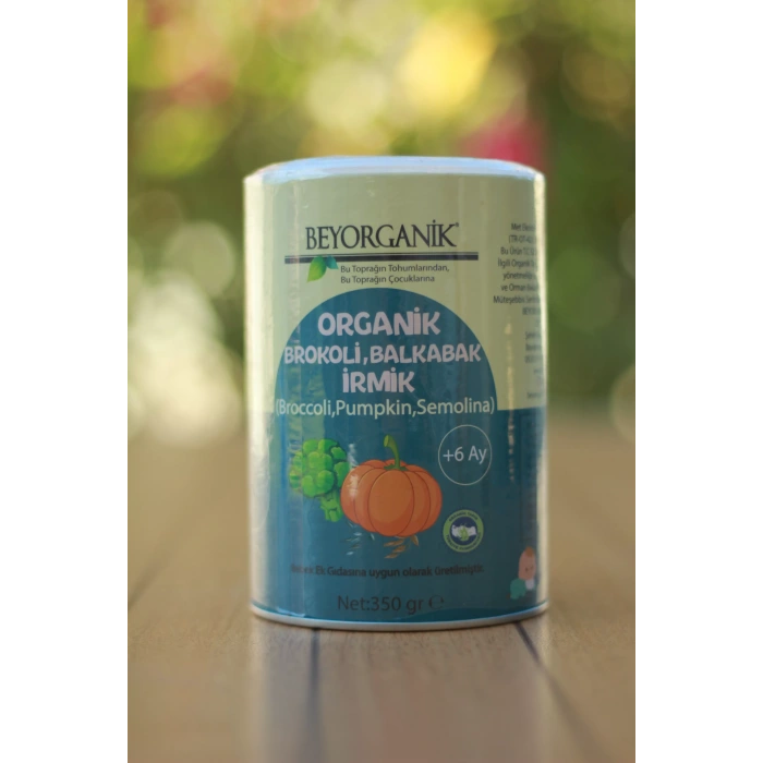 Beyorganik Organik Bebek İrmiği Brokoli-Balkabak 350gr