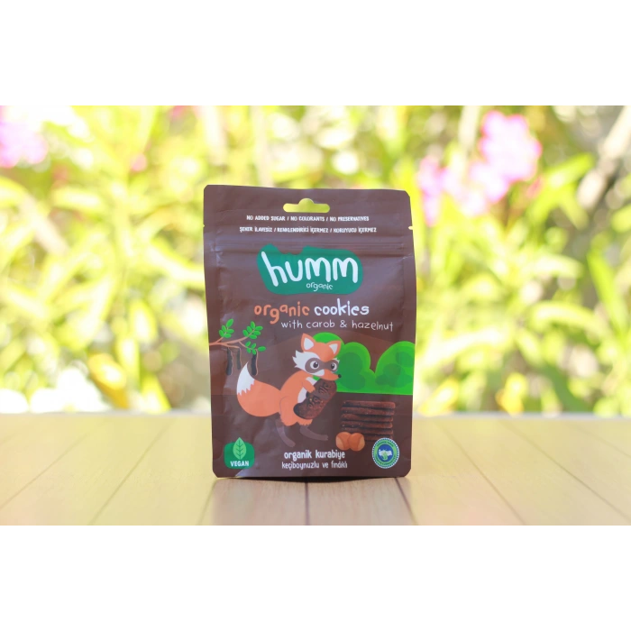 Humm Organik Vegan Keçiboynuzlu ve Fındıklı Kurabiye
