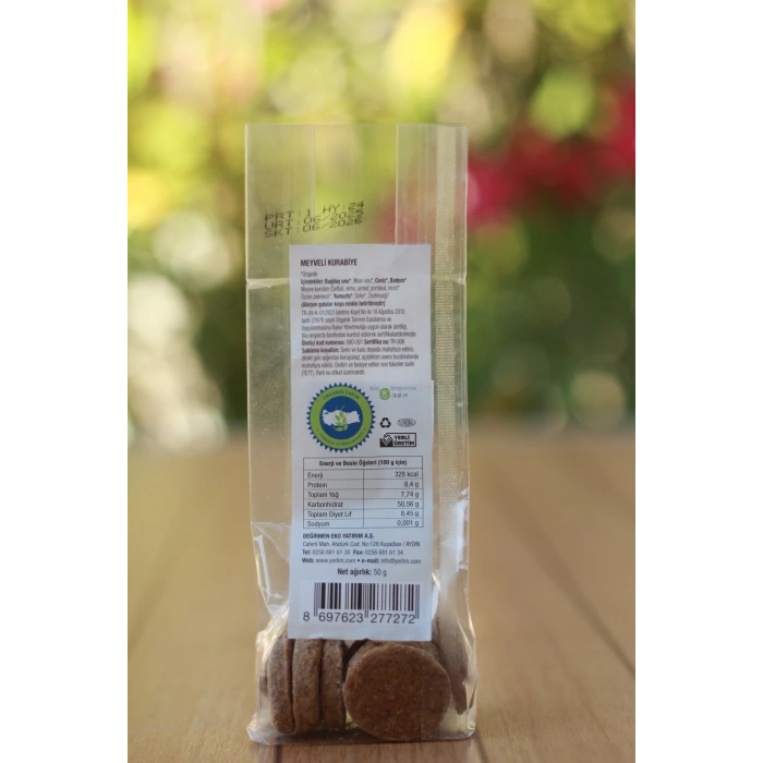 Yerlim Organik YERİK KAK-Kİ Meyveli Kurabiye