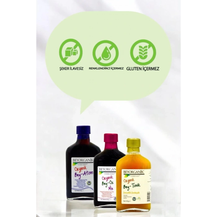 Beyorganik Süper 3lü Paket BEY TONİK ve BEY ATOM ve BEYÖZ