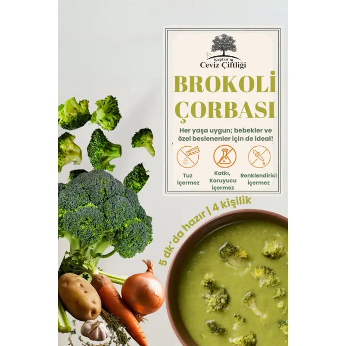 Brokoli Çorbası Kaptanın Ceviz Çiftliği - 4 Porsiyon