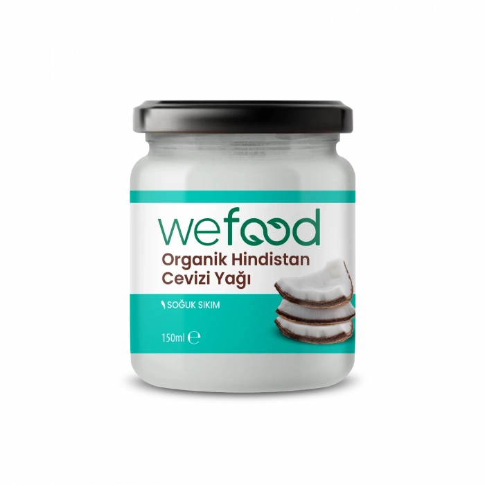 Wefood Organik Hindistan Cevizi Yağı (Soğuk Sıkım) 150 ml.