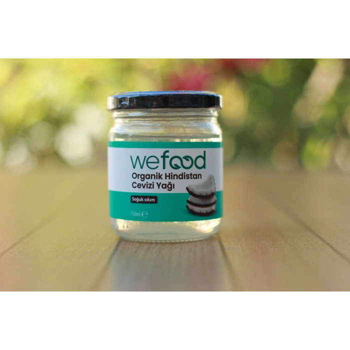 Wefood Organik Hindistan Cevizi Yağı (Soğuk Sıkım) 150 ml.