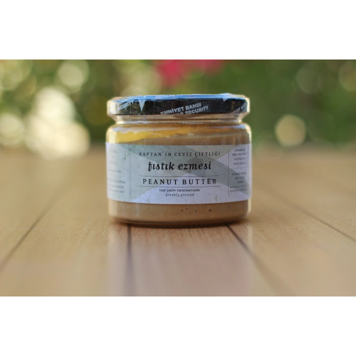 Fıstık Ezmesi Kaptanın Ceviz Çiftliği - Şekersiz - Glütensiz ve Vegan