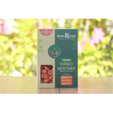 Biorootzo Artizan Makarna Bronz Kalıp Glütensiz ve Vegan Kırmızı Mercimek Mantı - Pipe Rigate 200 g