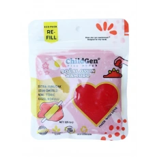 ChildGen Doğal Oyun Hamuru Kırmızı Vakumlu Kartuş Paket (125 gr) Ecopack-Refill