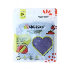 ChildGen Doğal Oyun Hamuru Mor Vakumlu Kartuş Paket (125 gr) Ecopack-Refill