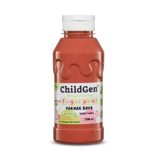 ChildGen Süper Yıkanabilir Parmak Boyası Kahverengi (350 ml)