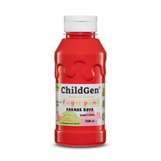 ChildGen Süper Yıkanabilir Parmak Boyası Kırmızı (350 ml)