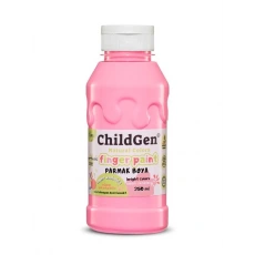 ChildGen Süper Yıkanabilir Parmak Boyası Pembe (350 ml)