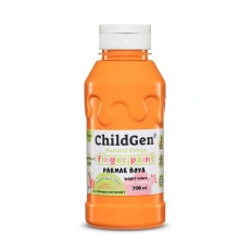 ChildGen Süper Yıkanabilir Parmak Boyası Turuncu (350 ml)