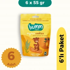 Humm Organik Ballı ve Kinoalı Kurabiye 6lı Set