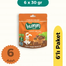 Humm Organik Glutensiz Vegan Havuçlu ve Tarçınlı Kek 6lı Set