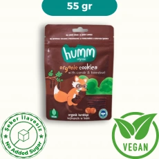 Humm Organik Vegan Keçiboynuzlu ve Fındıklı Kurabiye