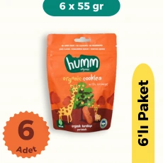 Humm Organik Vegan Portakallı Kurabiye 6lı Set