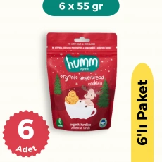 Humm Organik Vegan Zencefilli ve Tarçınlı Kurabiye 6lı Set