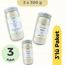 OG Natural Bebek Muhallebi 3lü Set +6 Ay ( Yulaflı,Havuçlu,Bal Kabaklı)