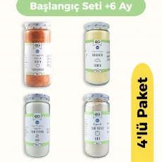 OG Natural Ek Gıda Başlangıç 4lü Set +6 Ay (İrmik & Tarhana & Tam Pirinç Unu & Tam Yulaf Unu)