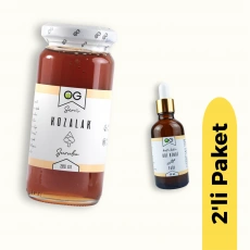 OG Natural Kozalak Şurubu (280 gr) ve Udi Hindi Yağı (50 ml) 2li Set