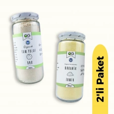 OG Natural Organik İrmik (330 gr) ve Organik Tam Yulaf Unu (200 gr) 2li Set