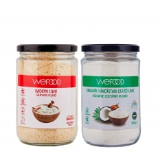 Wefood Badem Unu (250 gr) ve Organik Hindistan Cevizi Unu (320 gr) 2li Set