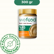 Wefood Ballı Fıstık Ezmesi Fıstık Parçacıklı Şekersiz (300 gr)
