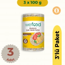 Wefood Çok Tahıllı Patlak (100 gr) 3lü Set