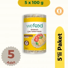 Wefood Çok Tahıllı Patlak (100 gr) 5li Set