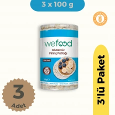 Wefood Pirinç Patlağı (100 gr) 3lü Set