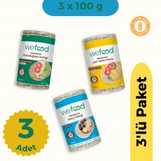 Wefood Tahıl Patlağı 3lü Set (Karabuğday & Pirinç & Çok Tahıllı)