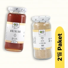OG Natural Kozalak Şurubu (280 gr) ve İğde ve Çekirdeği Unu (80 gr) 2li Set