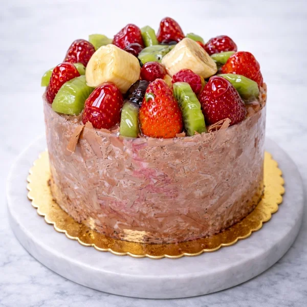 Çikolatalı Meyveli Yaş Pasta