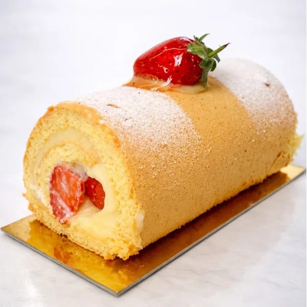 Ankara Sarma Çilekli ( Adet Rulo Pasta)