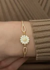 ​Gümüş Gold Papatya Bileklik