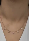 ​Gümüş Rose Annem Yazılı Bayan Kolye