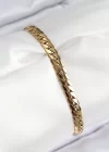 316L Çelik Ezme Zincir Model Gold Renk Kadın Bileklik