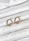 316L Çelik Gold Renk 12 mm Halka Kadın Küpe