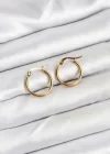 316L Çelik Gold Renk 15 mm Halka Kadın Küpe