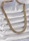 316L Çelik Gold Renk Balık Sırtı Model Kadın Kolye