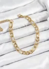 316L Çelik Gold Renk Kalın Zincir Erkek Bileklik