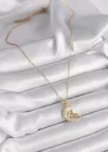 316L Çelik Gold Renk Zincir Zirkon Taşlı Peri Figür Kadın Kolye
