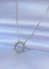 316L Çelik Gold Renk Zirkon Taşlı Xoxo Kadın Kolye