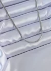 316L Çelik Gümüş Renk İnce İtalyan Zincir Model 60 cm Kadın Kolye