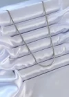 316L Çelik Gümüş Renk İnce İtalyan Zincir Model 60 cm Kadın Kolye