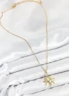 316L Çelik Güneş Model Gold Renk Kadın Kolye