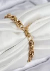 316L Çelik Örgü Model Gold Renk Kadın Bileklik