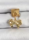 316L Çelik Sallantılı Fiyonk Model Gold Renk Nomination Charm