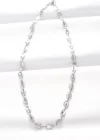 316L Çelik Silver Renk Gemici Zincir Kolye