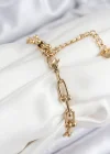 316L Çelik Tifany Zincir Model Gold Renk Kadın Bileklik